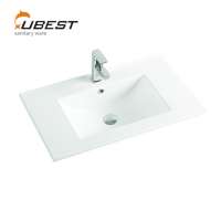 Factory direct supply white cabinet bathroom ceramic sink Chinese outdoor wash basin sink