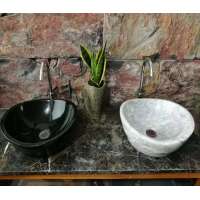 Factory offer special round artificial stone sink